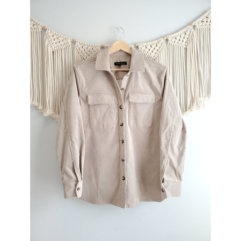 Banana Republic Corduroy Button Up Oversized Shacket XS - Picture 2 of 6